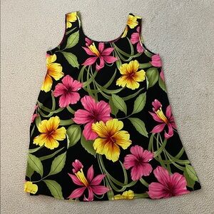 Vintage BaBa Hawaii Floral Dress, Size L